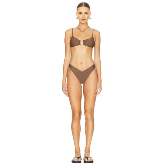 lovewave The Stassi Bikini Bottoms in Dark Brown Small New Womens Swimsuit - Picture 8 of 8